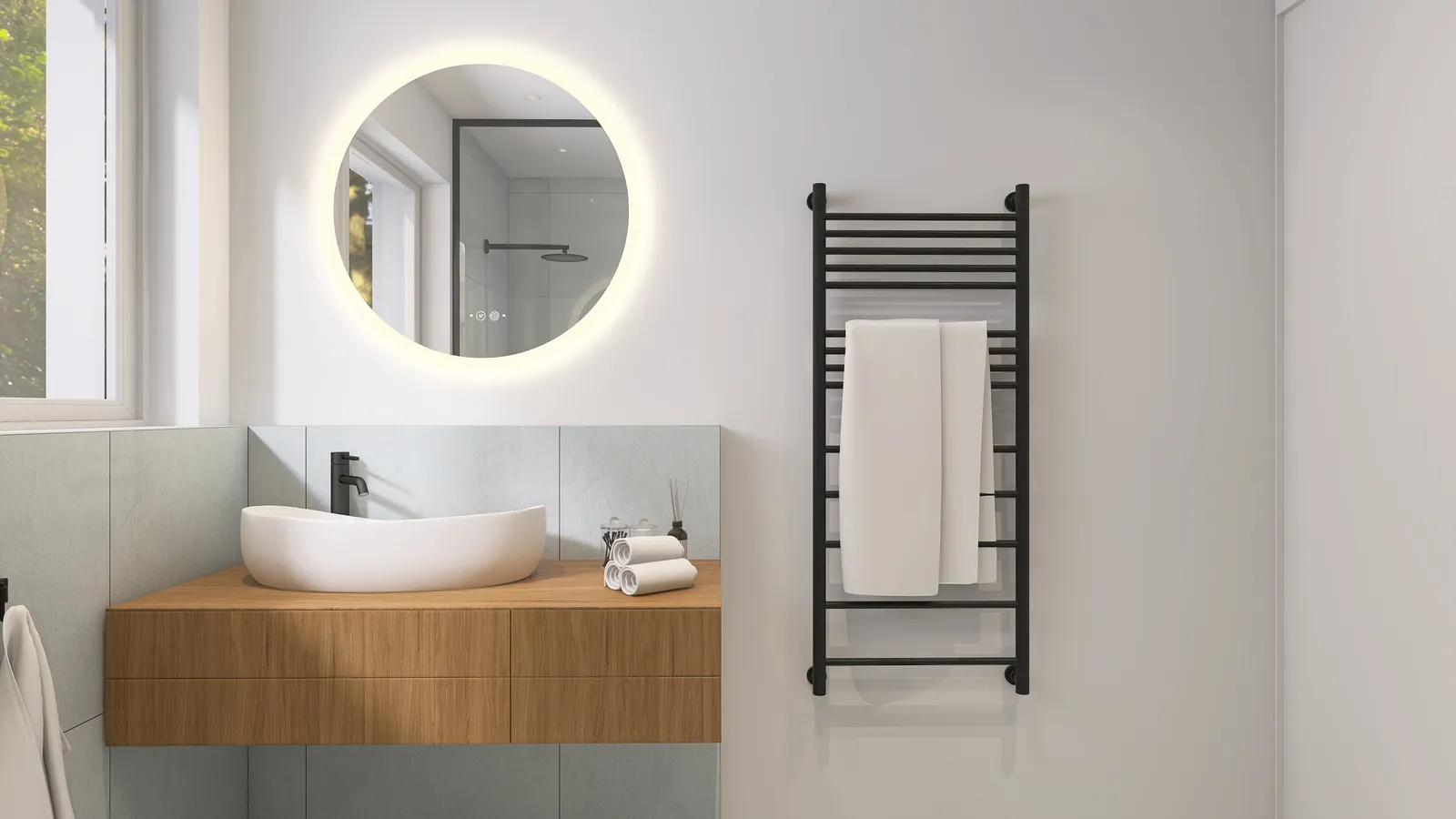 Vergrößertes Badezimmer